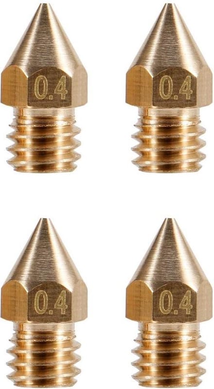 3D Printer Nozzles MK8 Nozzle 0.4mm  -set van 4