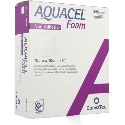 Aquacel Foam Non Adhesief 10x10cm 10