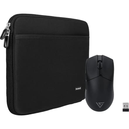 BlueBuilt Laptophoes breedte 33 cm 14 inch M Zwart + Vortech Pro Gaming Muis