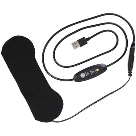 Draagbare USB Elektrische Kleding Verwarmingspad Oogmasker Verwarmde Pad Mat Laken Verwarmer black