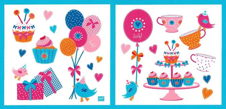 Muurstickers Lief Roze