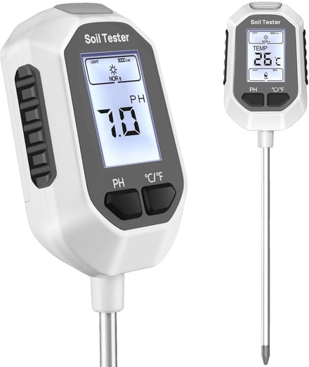 4-in-1 digitale bodemvochtigheidsmeter en plantentester