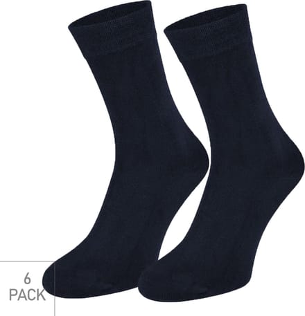 Boru Bamboo - 6-Pack - Nette Sokken - Bamboe - Naadloos - Heren / Dames - marine - 35-38 - 2301