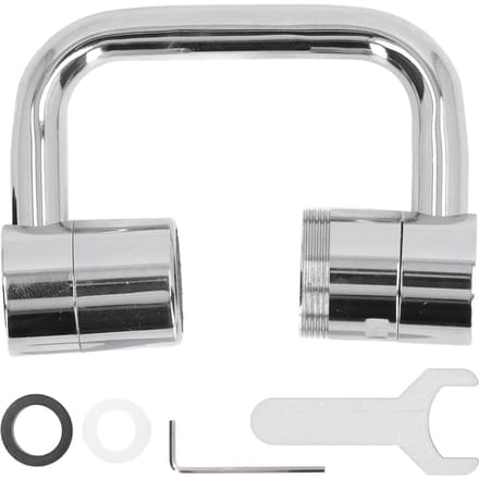 Kraanverlenger Koper RVS ABS 1080 Graden 22mm Binnendiameter Draaibare Kraanadapter gray