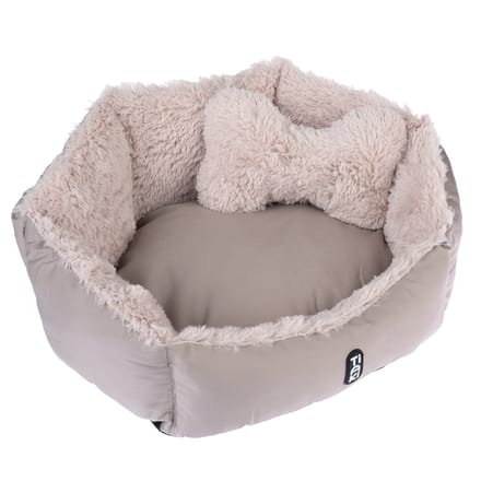 TIAKI knuffelmand Fluffy Bone 60 x 50 x 22 cm, voor honden