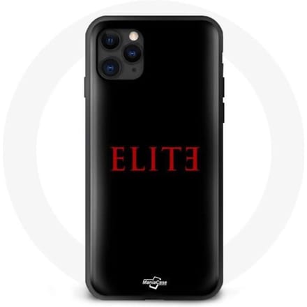 Coque pour iphone 13 Elite Saison 5 Logo Rouge Fond Noir