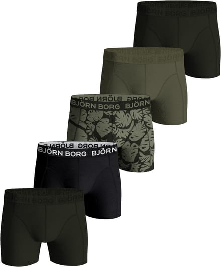 Björn Borg Cotton Stretch boxers - heren boxers normale lengte (5-pack) - multicolor