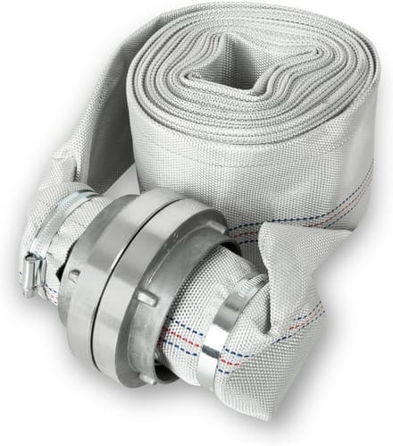 Platte Textiel 3 Inch Brandslang op Rol met Storz Koppeling 10 Meter voor Waterpomp
