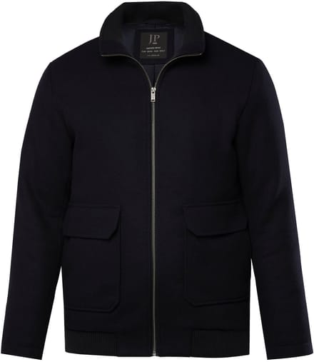 JP 1880 - Heren - Bomberjack wol collegekraag - Navy blauw - Maat L
