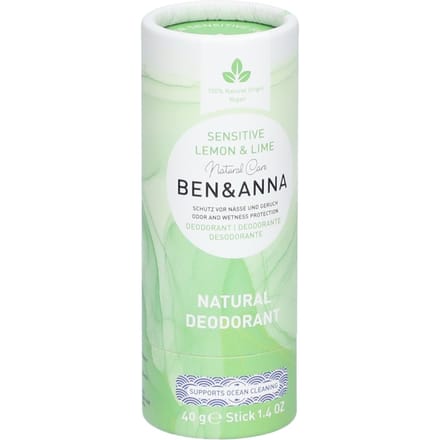 Ben & Anna Ben &amp; Anna Natural Deodorant Sensitive Lemon &amp; Lime 40 g
