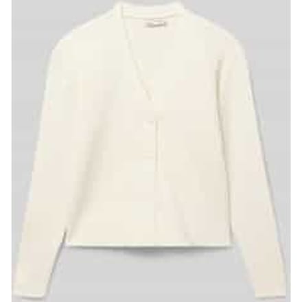 Regular fit gebreid jack van viscosemix, model 'MANDY'