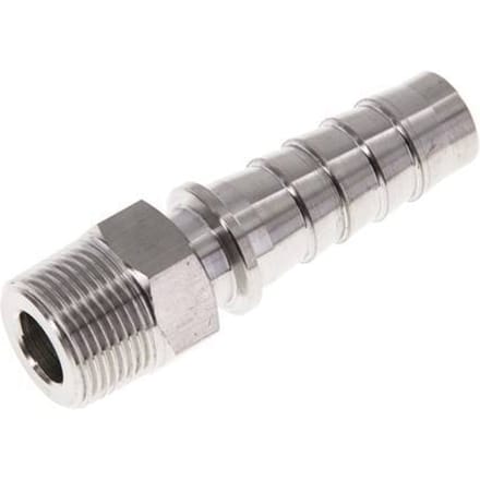 19x33 mm & R3/4'' RVS 1.4301 Slangpilaar met Buitendraad DIN EN 14423