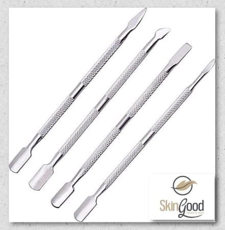 Nagelverzorgingsset - Nagelriem drukker - Nagelstylingset - RVS - set van 4 tools - kado idee - sint - kerst
