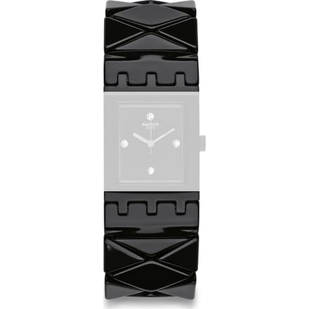 Swatch Plastic - Square SUB 18mm ASUBB127B SUBB127 Chalkboard Strap Small band