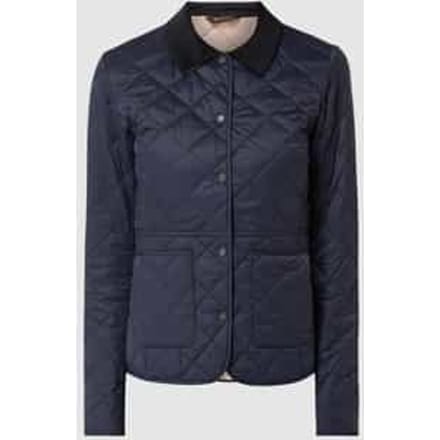 Gewatteerd jack met kraag van corduroy, model 'Deveron'