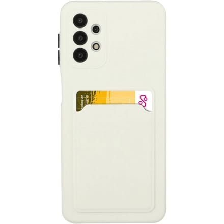 CaseBody Samsung Galaxy A52(s) Telefoonhoesje met Kaarthouder Wit