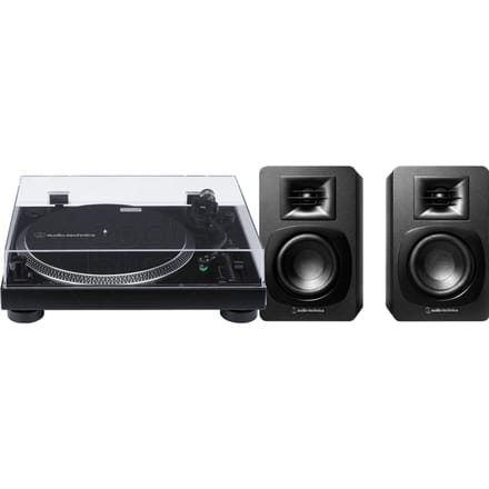 Audio Technica AT-LP120XUSB + Audio-Technica ATH-SP3X Zwart
