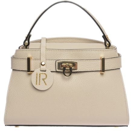 Isabella Rhea Beige Rundleer Tas