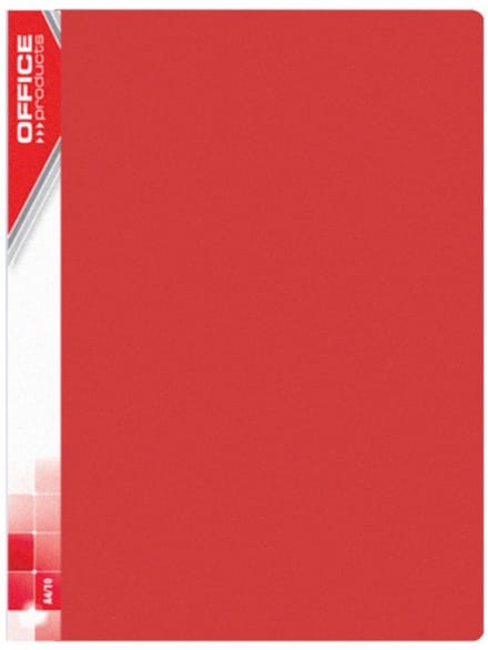 Showmap flexibel A4 30-tassen rood