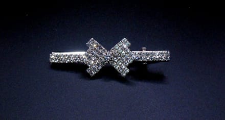 Duckklem strik-vorm met strass #3