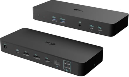I-Tec Intelligent Triple Display Docking Station - USB-C / USB4 / Thunderbolt 3 / Thunderbolt 4 / Thunderbolt 5 - HDMI 2 x DP - 1GbE