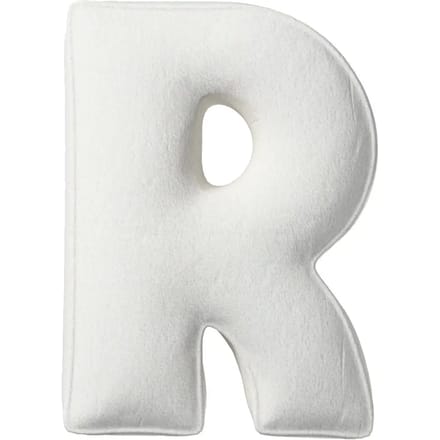Kussen letter r Yellow Tipi Boucle
