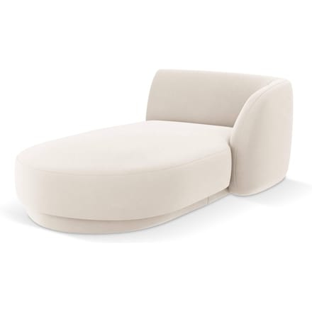Chaise longue Miley rechts velvet | Micadoni Limited Edition