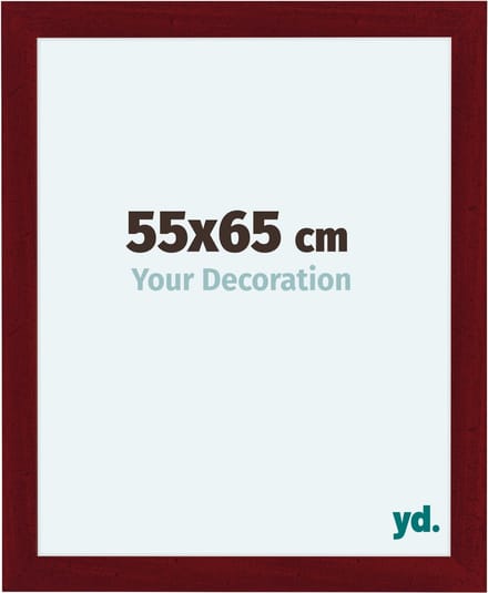 Your Decoration - Fotolijst 55x65 cm - MDF - Wijnrood Geveegd - Como