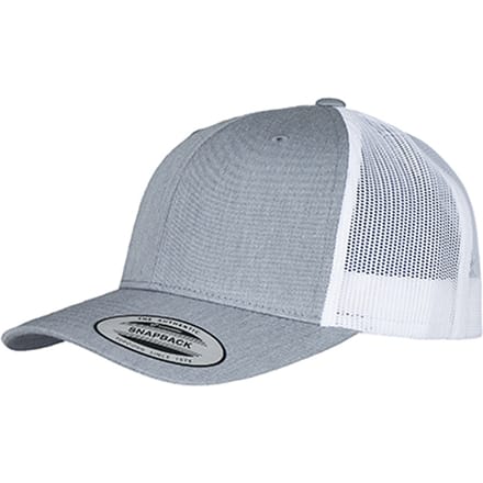 Flexfit Retro tweekleurige truckerpet (Heide Grijs/Wit)