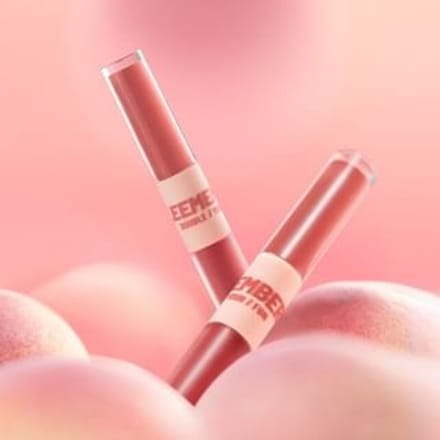 LEEMEMBER - Funny Double-Ended Liquid Lipstick - 6 Colors #FUN02 - 2.2g x 2