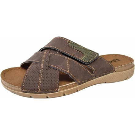 Fischer 566702 705 Slippers Bruin Leer Heren - Bruin - 45