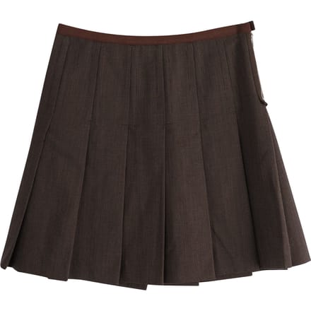 Geplooide rok van Marc Jacobs in bruine wol