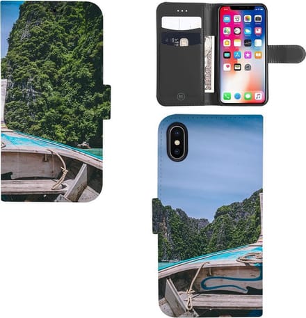 Apple iPhone Xs Max Hoesje Maken | Bookcase met Doorlopende Foto