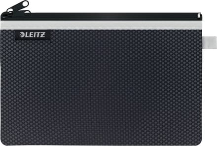 Reisetui leitz wow 230x150mm met rits zwart - 10 stuks