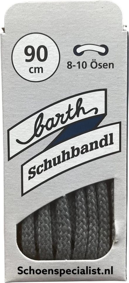Veters dik rond 90 cm Grijs (Barth)