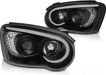Koplampen SUBARU IMPREZA II GD 03-05 - zwart