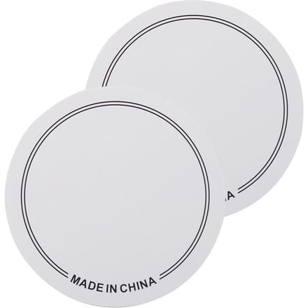 2-Pack Single Pedal Drumhead Patches Slijtvaste stickers Zelfklevende Drumhead Patch 11cm wit