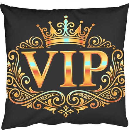 Sierkussens - Kussentjes Woonkamer - 50x50 cm - VIP - Kroon - Goud