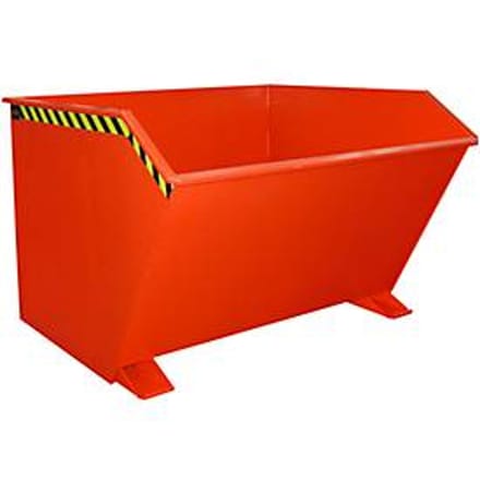 Kiepbak type GU, 2000 liter, rood