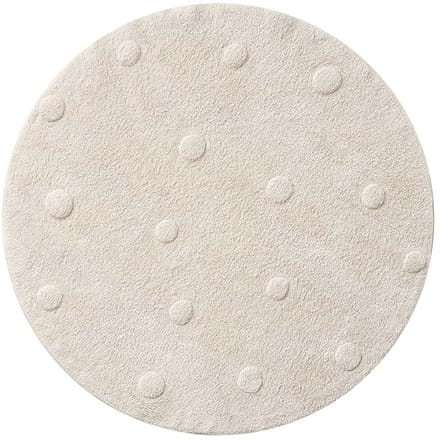 Petite Amélie WASBAAR KINDERVLOERKLEED | ROND Ø110 CM | NATUREL MET STIPPEN