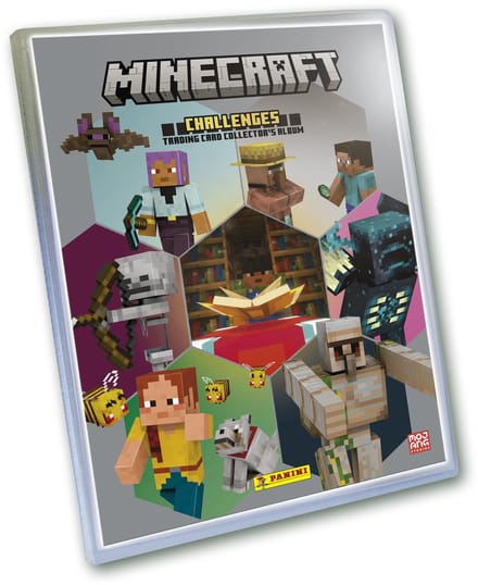 Minecraft challenges panini startset album 2 zakjes met kaarten