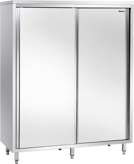 Servieskast RVS met 3 Draagplanken - 1600x700x2000(h)mm