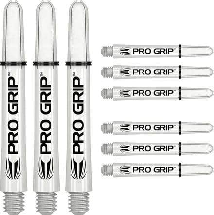 Dartpijlen Shafts Set Wit - Shafts Inbetween Plus Grip