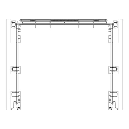 AEG voorste glas, zwart, Electrolux, 594x465mm 140242367500