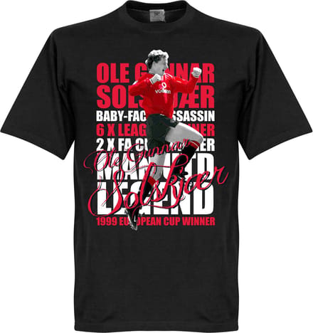 Solskjaer Legend T-Shirt - Zwart - 4XL