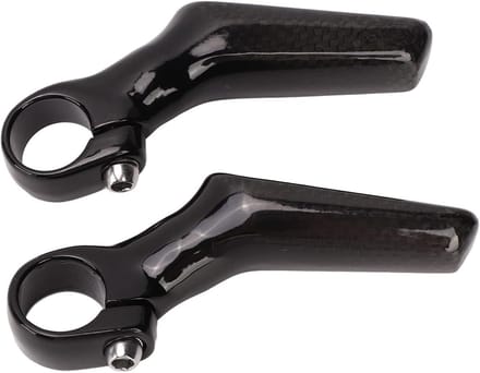 Fietsstuur Eindstukken - Stuur Grips - Comfortabel Fietsen - Ergonomisch Koolstofvezel - 222 mm - Glanzend