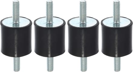4x M6 Trillingsdempers Rubber Blokken Machine Montage Isolatie Geluidsdemping