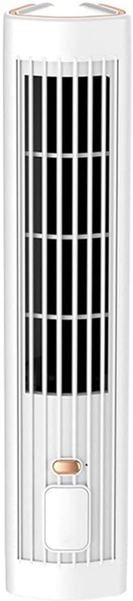 VHV - Torenventilator Zonder Bladen - Stille USB Ventilator 3 Standen - Draagbaar - Bureau/Slaapkamer - Wit