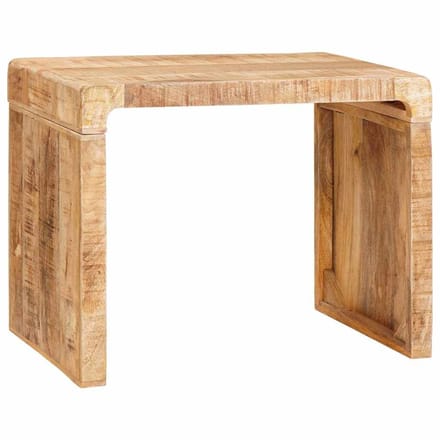 vidaXL - Bijzettafel - Bruin - 60 - x - 35 - x - 46 - cm - Massief - Mango - Hout
