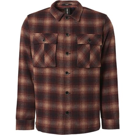 No Excess Overshirt Button Closure Check With Wool Brandy Größe: XL | Leichte Jacken Outlet | Herren | Weiß